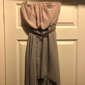 Strapless High-low Dress